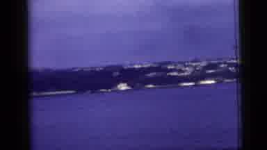 New York City (1958): Full View Panel Of A Beautiful Rocky Mountain And Water View
