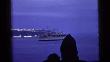 New York City (1958): A Boat With A Light On It A Wonderful View From Far
