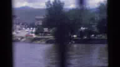 New York City (1958): Driving At The Side Of A River And Looking At The River And