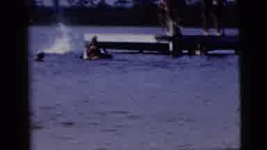 New York City (1958): People Enjoying The Beach And Swimming In A Lake During