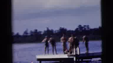 New York City (1958): Lots Of People Playing In And Around A Dock Near The Water