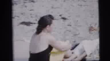 New York City (1958): Old Era Friends Filming Themselves Having Fun On The Beach