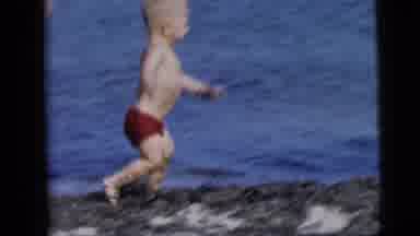 New York City (1958): A Little Baby Swimming In A Lake For The First Time While