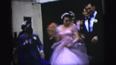 New York City (1958): A Bride And Groom On Their Wedding Day