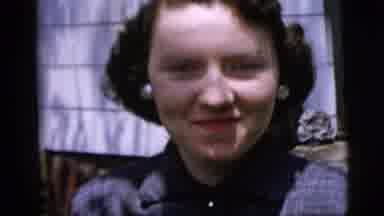 New York City (1958): Beautiful Woman On The Farm Smiles When Notice The Camera