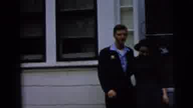 New York City (1958): Caucasian Man And Woman Dressed In Nice Clothes Walking Down