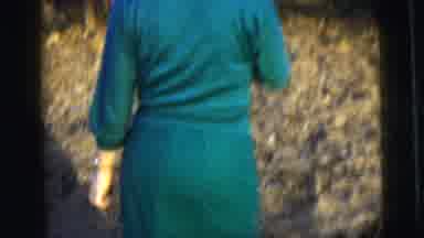 New York City (1958): Lady In Formal Green Dress Nd A Corsage Walking And Dancing