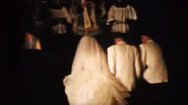 New York City (1958): Husband And Wife Kneel Down At A Wedding Ceremony In Front
