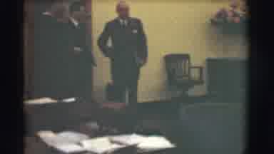 Saint Louis Missouri (1959): Men In Suits Sitting On Couches Chatting With Each
