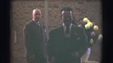 Saint Louis Missouri (1959): Well Dressed Man Walking Towards Camera Entry Into An
