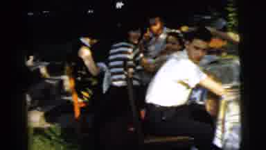 Camden New Jersey (1961): Men And Women Are Dining Out In Open Area Restaurant