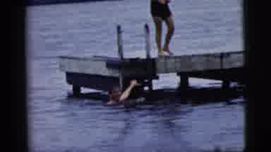Camden New Jersey (1961): The Persons Are Dive In The Water They Are Very Enjoying