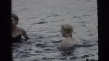 Camden New Jersey (1961): Young People Play Inside The Sea With Great Joy On
