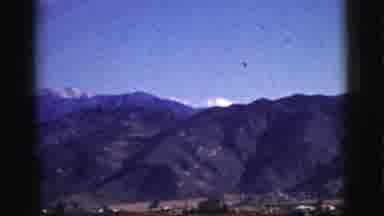 Clarkdale Arizona (1961): Mountain Against Blue Sky On A Bright Sunny Day