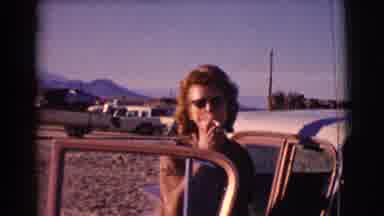Clarkdale Arizona (1961): Vintage Woman Taking A Smoke Break