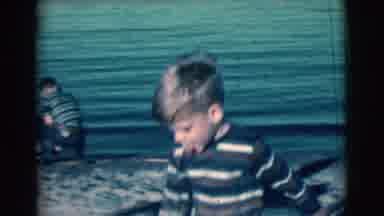 Clarkdale Arizona (1961): Two Brothers Exploring The Beach