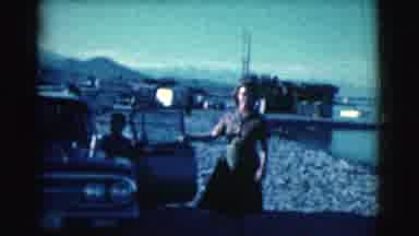 Clarkdale Arizona (1961): One Lady Walking And Talking Something In The Side Of