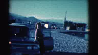Clarkdale Arizona (1961): Women Leaning On Car Holding Drink Up Then Water