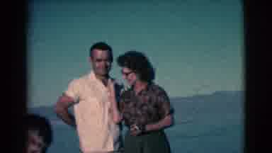 Clarkdale Arizona (1961): Middle Aged Couple Together Smiling Young Boy Smiles