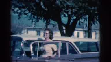 Clarkdale Arizona (1961): A Lady Getting Into A Car