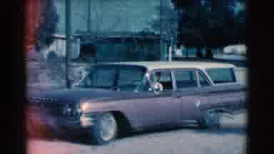 Clarkdale Arizona (1961): Husband Backing Out Of Driveway Headed To Work