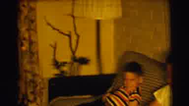 Clarkdale Arizona (1961): Man And Young Boy Boy Is Shouting Happy It's Christmas