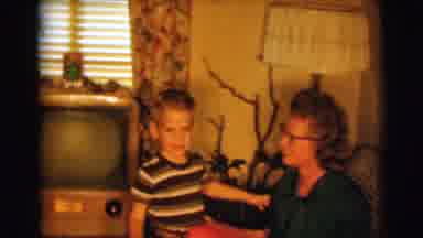 Clarkdale Arizona (1961): A Father Reading About The Oedipus Complex And Watching