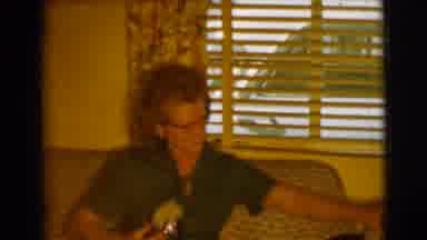 Clarkdale Arizona (1961): Woman On The Sofa In The Room Smoking A Cigarette By The