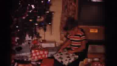 Clarkdale Arizona (1961): Children Open Their Presents On Christmas Day With A Lot