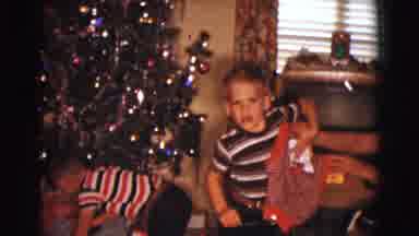 Clarkdale Arizona (1961): Little Boys Reaction To A Christmas Present