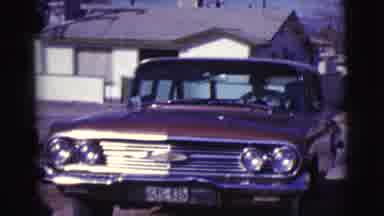 Clarkdale Arizona (1961): Man Gets Into The Car And Shuts The Door As The Camera