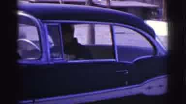 Clarkdale Arizona (1961): Man Sitting In A Car In A Driveway And Another Car