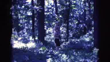 Clarkdale Arizona (1961): Dad Carrying Toddler Through The Woods On His Shoulders