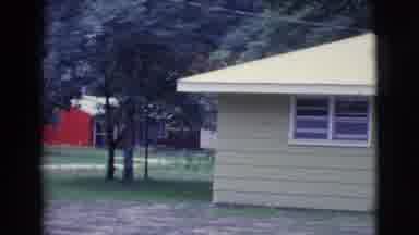 Clarkdale Arizona (1961): Green House With White Garage On A Clear Day