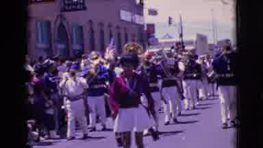 Clarkdale Arizona (1961): Lovely Parade With Marching Band Walking Down The Street