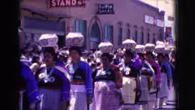 Clarkdale Arizona (1961): A Group Of Women In Some Kind Of Parade Carrying Things