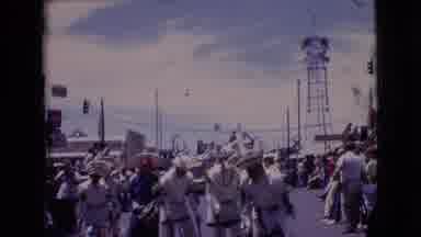 Clarkdale Arizona (1961): Parade Goers Watch As The People Dance And Cheer On The
