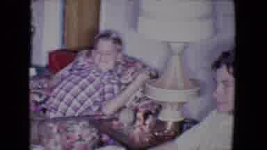 Salton Sea California (1961): Two Brothers Laughing And Sitting On Sofas Enjoying