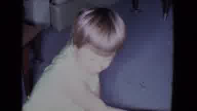Salton Sea California (1961): A Little Boy Playing Inside Their House On Christmas