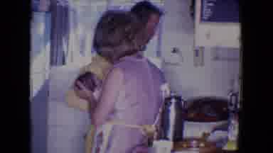Salton Sea California (1961): Three Adults And A Little Baby Dressed In White