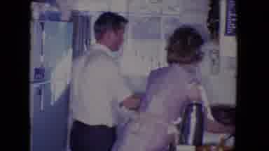 Salton Sea California (1961): Happy Family Cooking A Turkey In A 1950s Kitchen