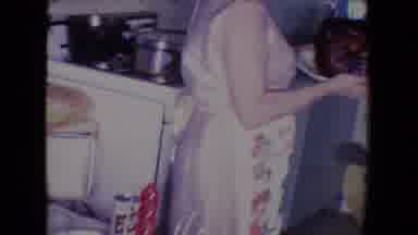 Salton Sea California (1961): A Woman Server A Turkey At A Dinner Table And A Man