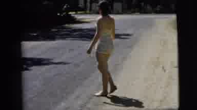 Camden New Jersey (1962): In Reverse Lady Country Road Warm Weather