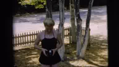Camden New Jersey (1962): Girl Women Woman Tree Swimsuit Stairs Friends Old