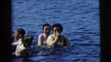 Camden New Jersey (1962): A Group Of Women Are Together Out In The Open Water