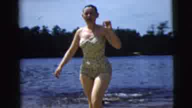 Camden New Jersey (1962): People Enjoying A Hot Day At The Beach