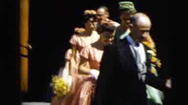 Camden New Jersey (1962): A Well Dressed Group Of People Some Holding Flowers