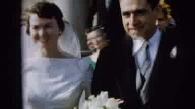 Camden New Jersey (1962): Couple Leaves The Wedding Ceremony With Great Joy