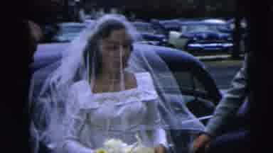 Camden New Jersey (1962): A Bride Arriving At Her Wedding