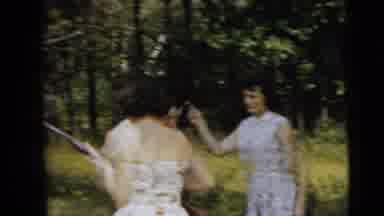 Camden New Jersey (1962): Men And Women Going Hunting In The Woods
